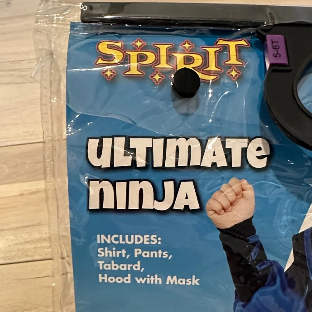 Spirit Ninja Kids Costume - Blue and Black